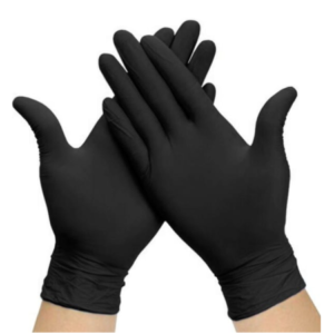 Guantes nitrilo sin polvo negros L