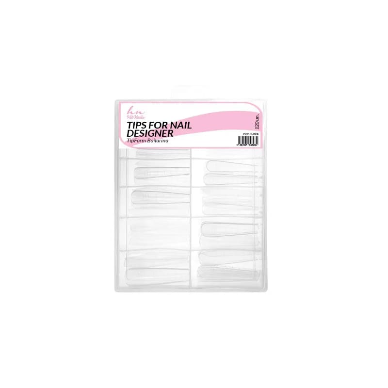 Tips bailarina HN shape transparente dual system (formas superiores)